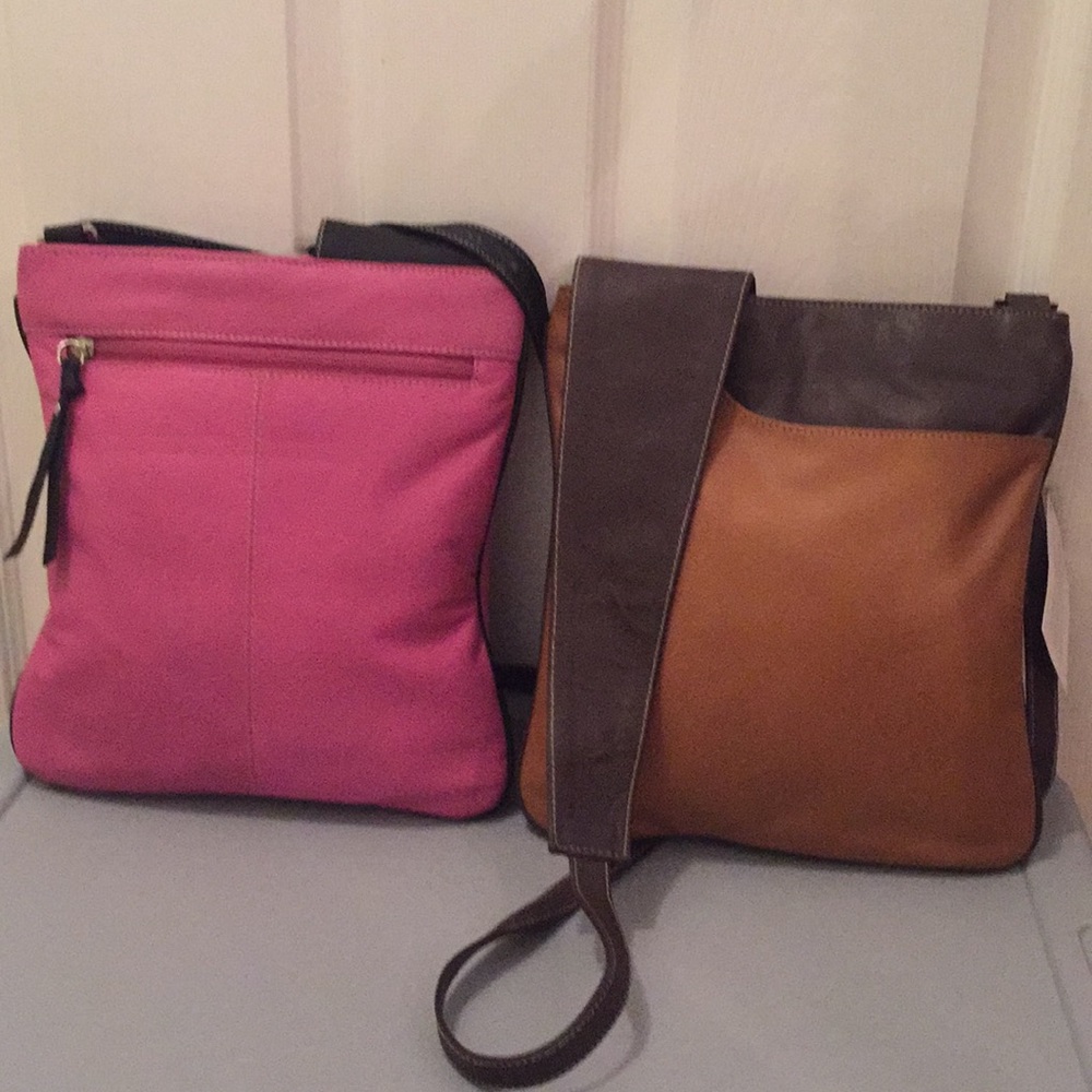 Leather  cross body Purse